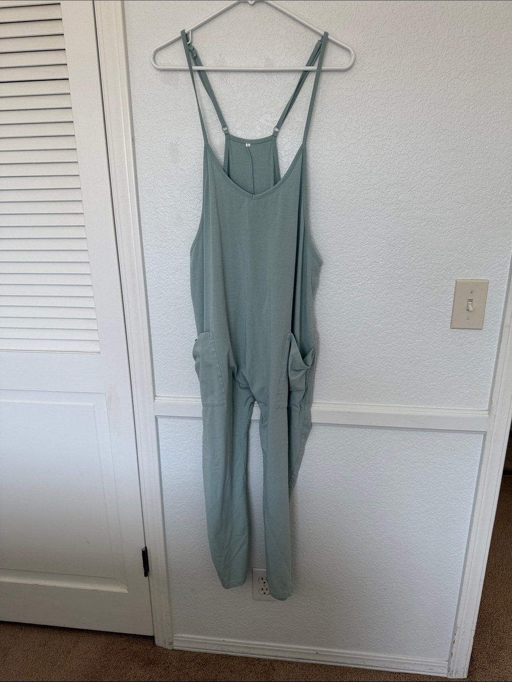 Relaxed Sage Green Utility Jumpsuit